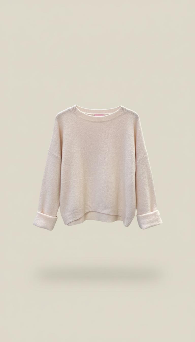 Lässiger Baby Alpaka Krempel Pulli