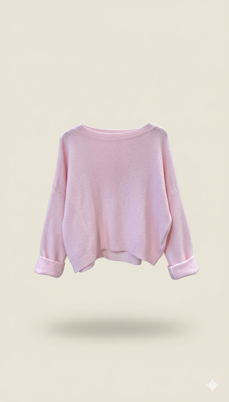 Lässiger Baby Alpaka Krempel Pulli