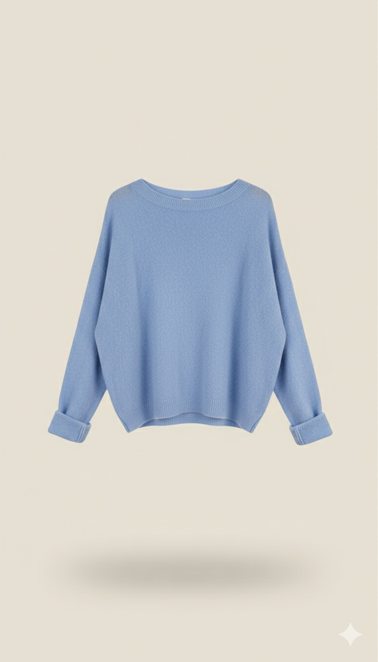 Lässiger Baby Alpaka Krempel Pulli