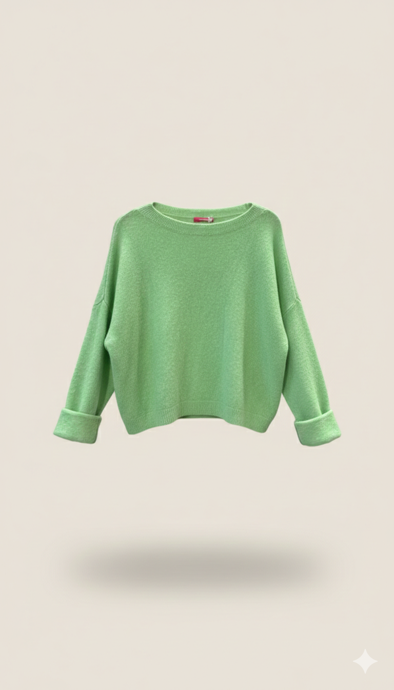 Lässiger Baby Alpaka Krempel Pulli