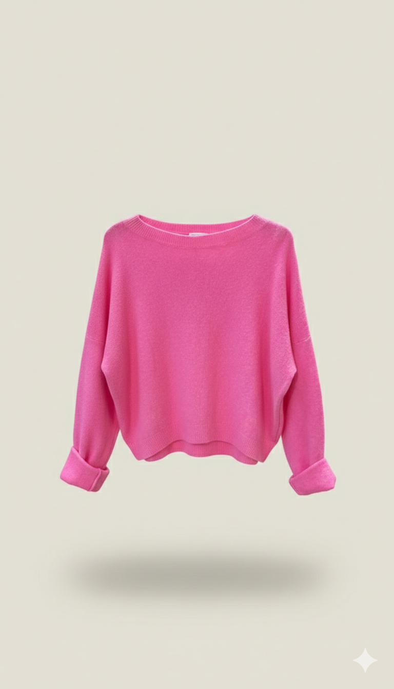 Lässiger Baby Alpaka Krempel Pulli