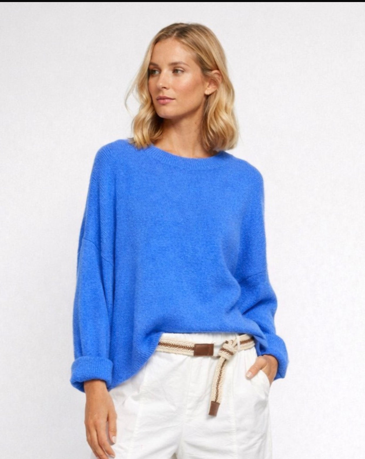 Lässiger Baby Alpaka Krempel Pulli