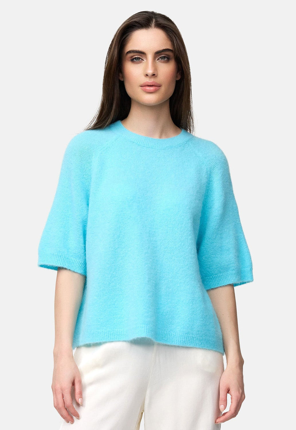 Alpaka Pulli Halbarm