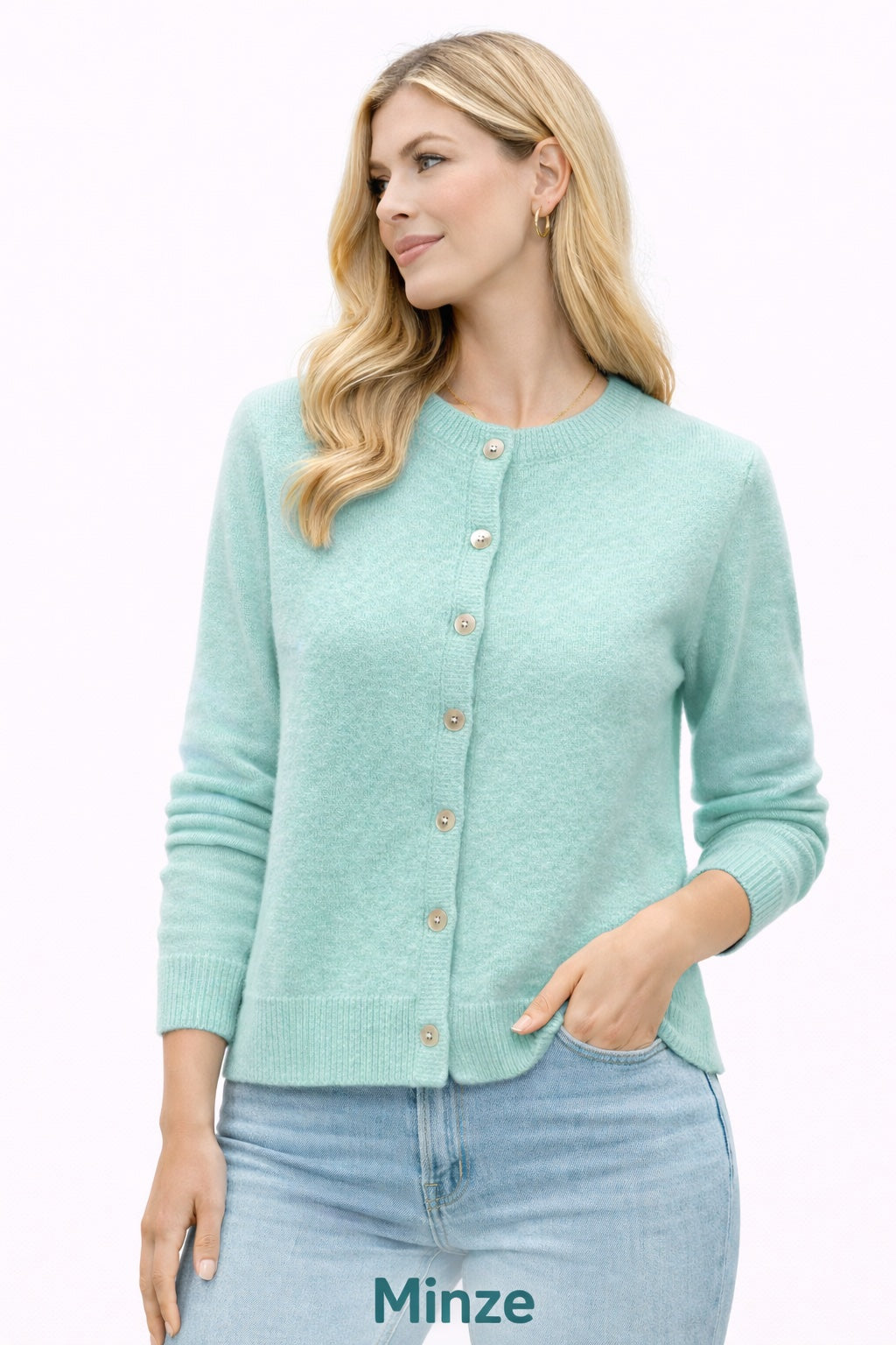 Baby Alpaka Strick Jacke