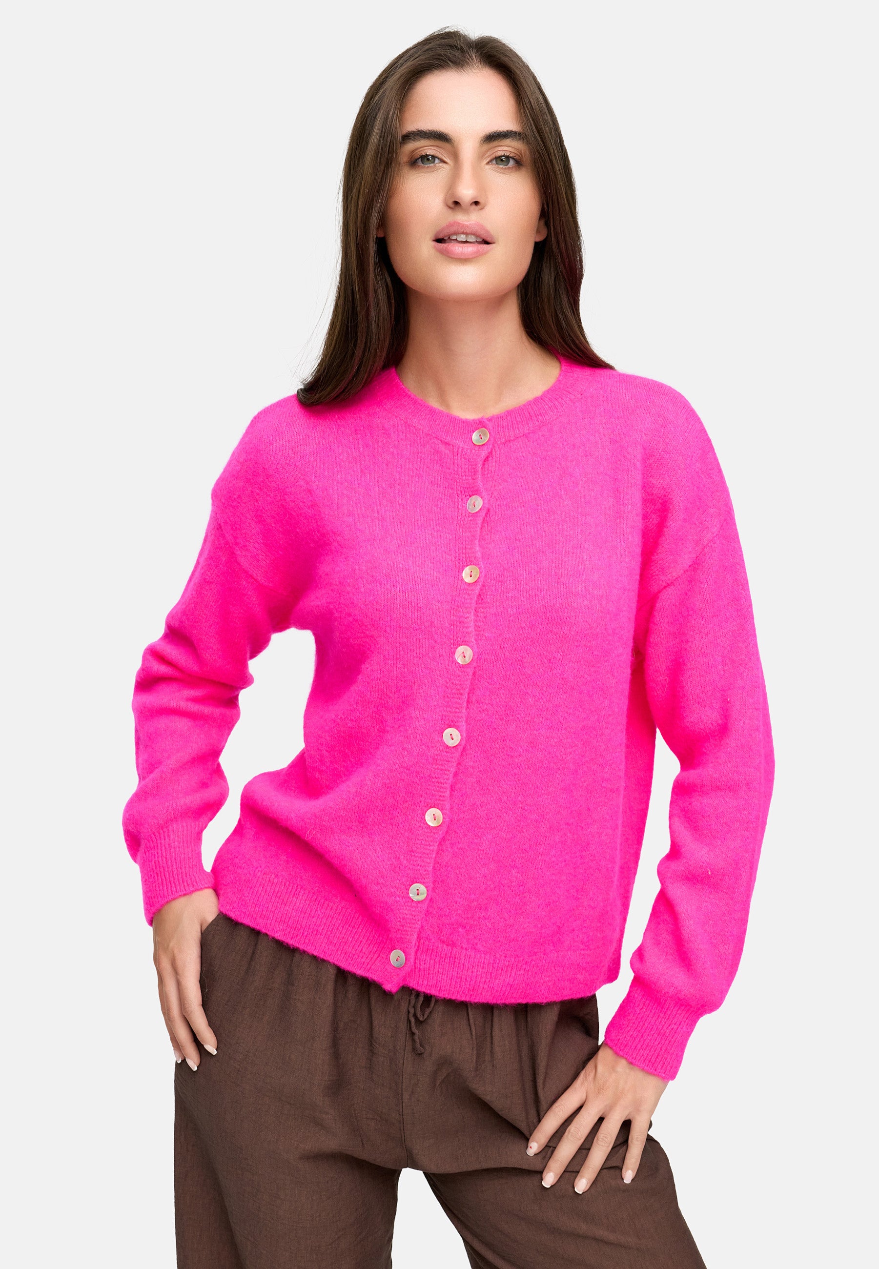 Baby Alpaka Strick Jacke