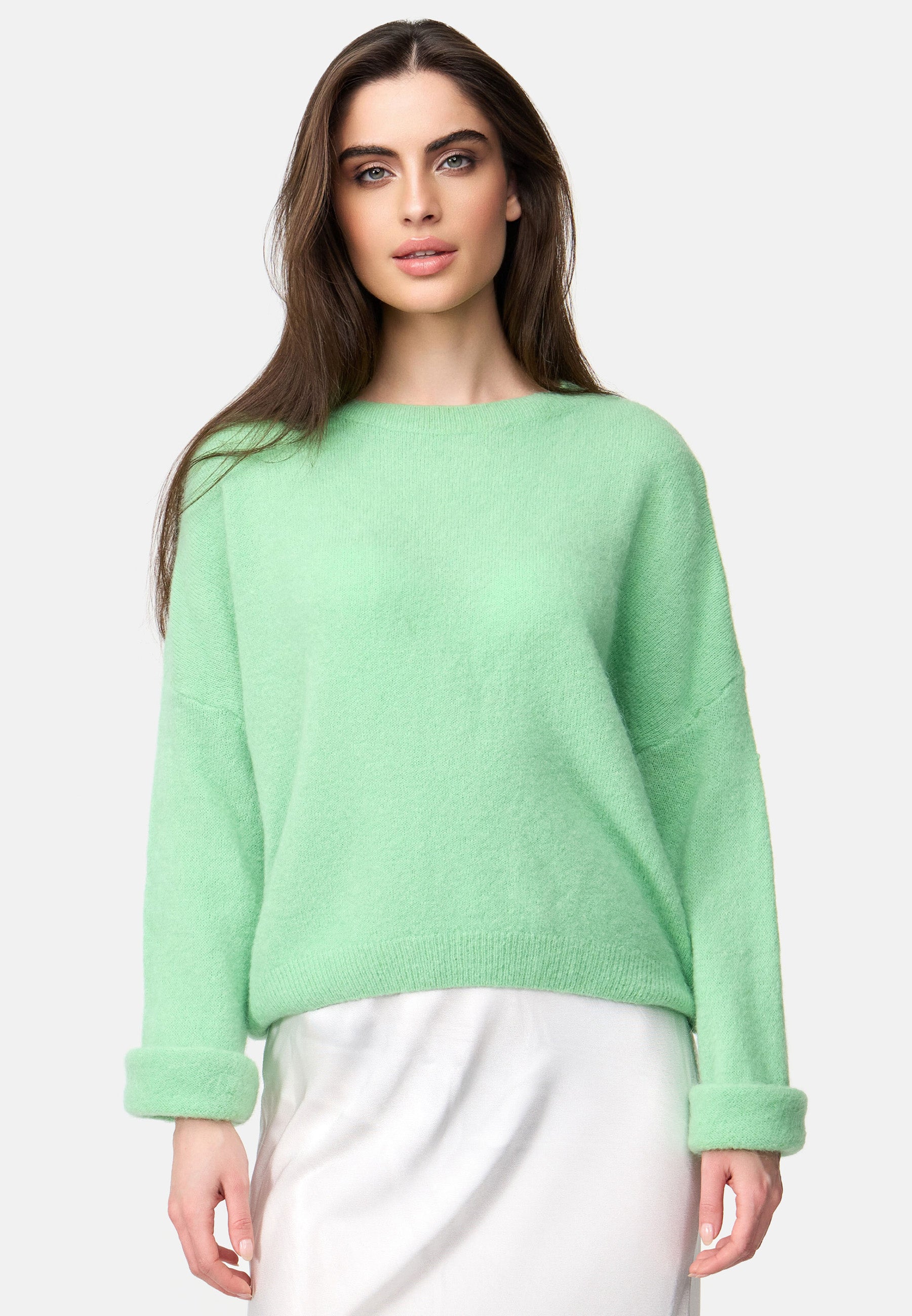 Lässiger Baby Alpaka Krempel Pulli