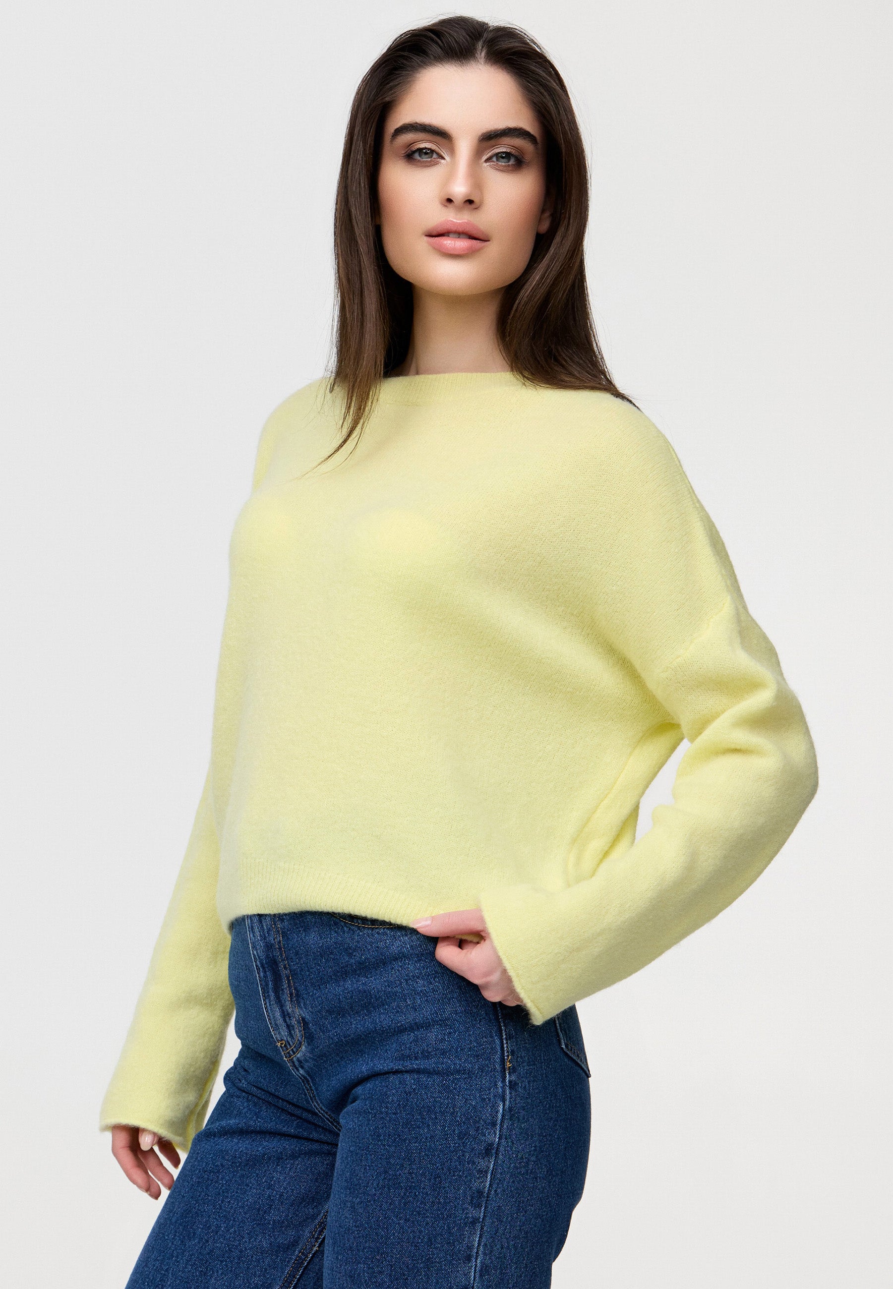 Lässiger Baby Alpaka Krempel Pulli